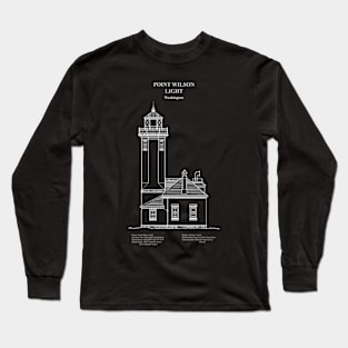 Point Wilson Light Lighthouse - Washington - ADpng Long Sleeve T-Shirt